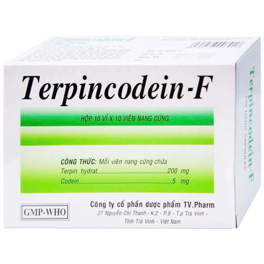Thuốc Terpin Codein F – Giảm Ho, Long Đờm, Dễ Thở Hơn